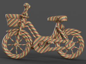 Cartoon Kid Bicycle 3D Model