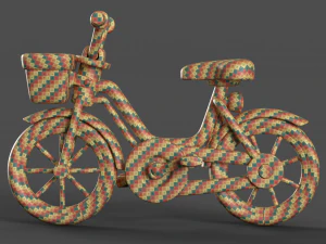 Bicicleta infantil de desenho animado Modelo 3D