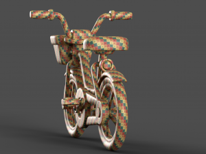 Cartoon Kid Bicycle 3D Model