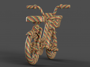 Cartoon Kid Bicycle 3D Model