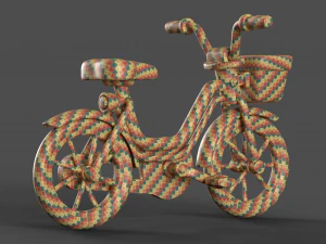 Bicicleta infantil de desenho animado Modelo 3D