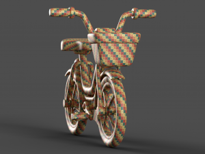 Cartoon Kid Bicycle 3D Model