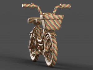 Bicicleta infantil de desenho animado Modelo 3D