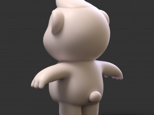 Cartoon Bear 3D Model