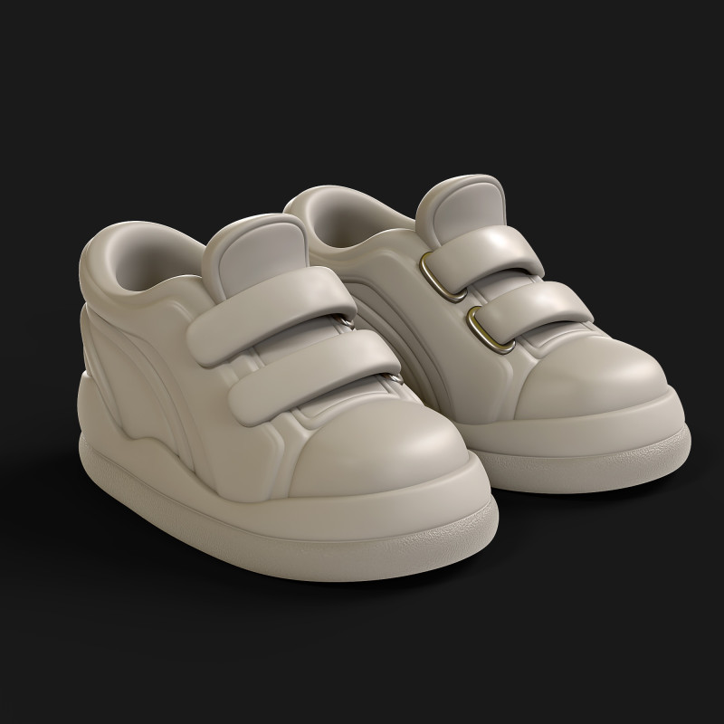 Cartoon Sport Shoes ActiveEase 3D Модель .c4d .max .obj .3ds .fbx .stl .blend