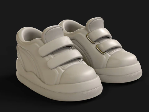 Cartoon Sport Shoes ActiveEase 3D Model