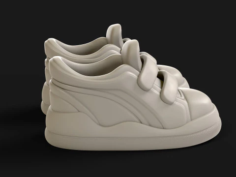 Cartoon Sport Shoes ActiveEase 3D Model