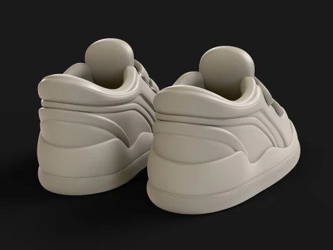 Cartoon Sport Shoes ActiveEase 3D Model