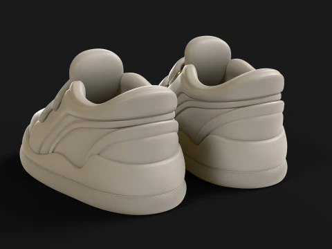 Cartoon Sport Shoes ActiveEase 3D Model