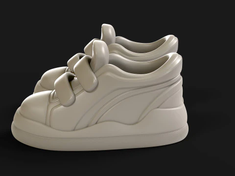 Cartoon Sport Shoes ActiveEase 3D Model