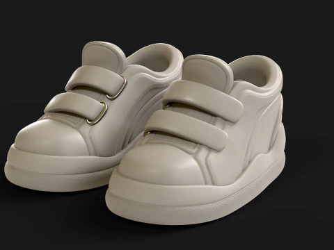 Cartoon Sport Shoes ActiveEase 3D Model