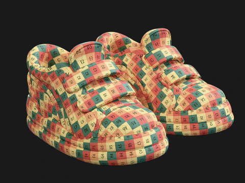 Cartoon Sport Shoes ActiveEase 3D Model