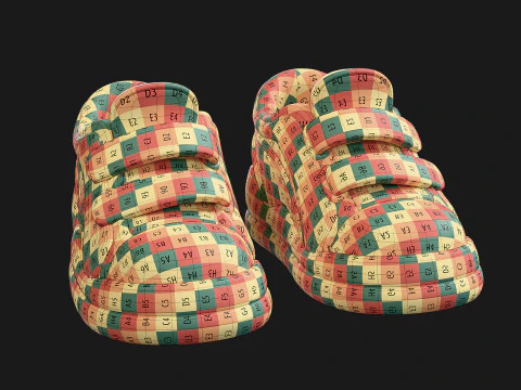 Cartoon Sport Shoes ActiveEase 3D Model