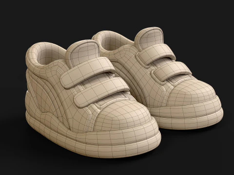 Cartoon Sport Shoes ActiveEase 3D Model