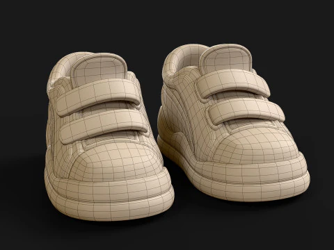 Cartoon Sport Shoes ActiveEase 3D Model