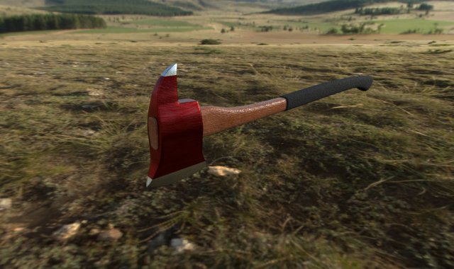 axe 3D 모델 .c4d .max .obj .3ds .fbx .stl .blend 