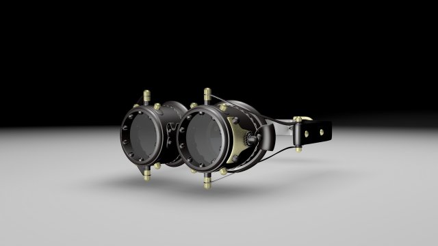goggles Model 3D .c4d .max .obj .3ds .fbx .stl .blend 