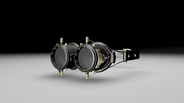 goggles 3D Model .c4d .max .obj .3ds .fbx .stl .blend 