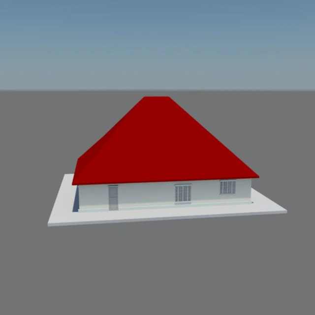 small detached house with interiors 3D Model .c4d .max .obj .3ds .fbx .stl .blend 