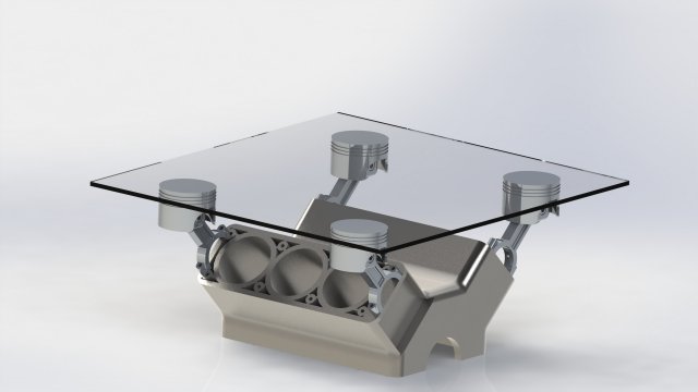 engine table Modello 3D .c4d .max .obj .3ds .fbx .stl .blend 