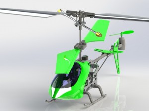 helicopter Modello 3D