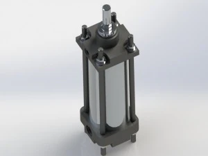 cylinder pneumatyczny Model 3D