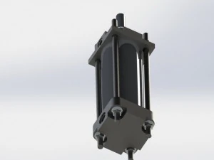 cylinder pneumatyczny Model 3D