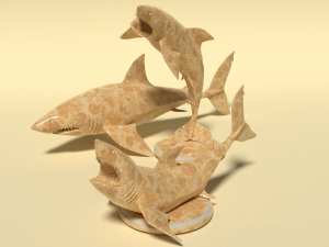 sharks figurine 3D-Modell