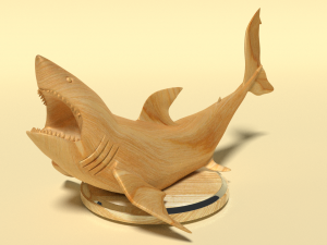 sharks figurine Model 3D