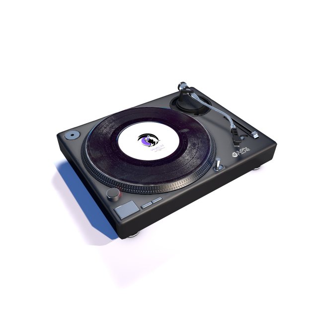 djay - turntable 3D मॉडल .c4d .max .obj .3ds .fbx .stl .blend