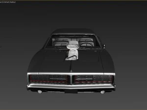 doddge old car 1969 3D Model