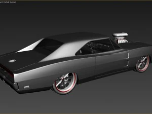 doddge old car 1969 3D Model