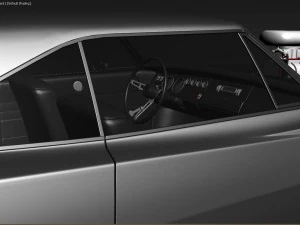 doddge old car 1969 3D Model