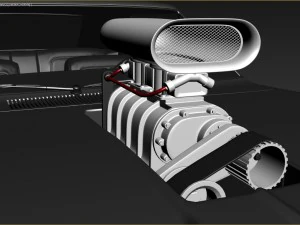 doddge old car 1969 3D Model