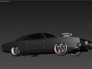 doddge old car 1969 3D Модель