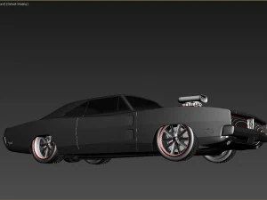 doddge old car 1969 3D Model