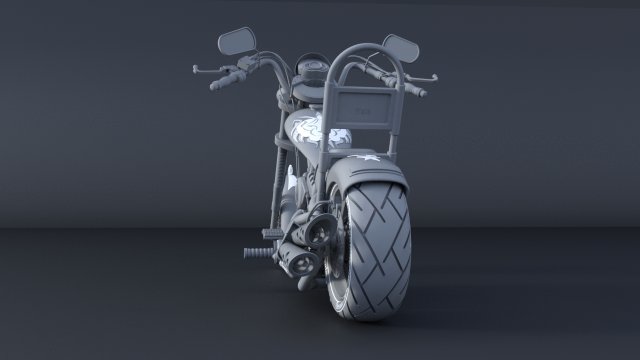 chopper Model 3D .c4d .max .obj .3ds .fbx .stl .blend 