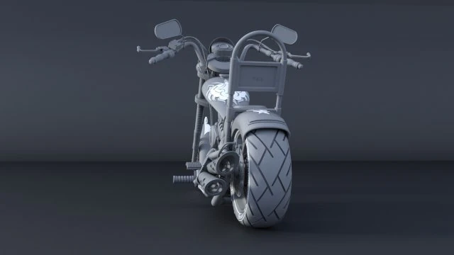chopper 3D Model .c4d .max .obj .3ds .fbx .stl .blend