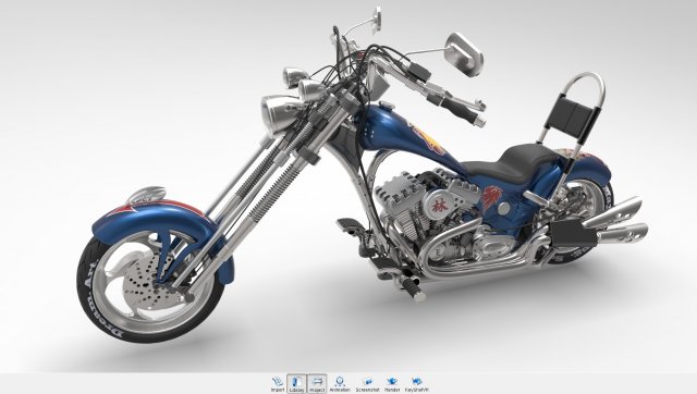 chopper 3D Модель .c4d .max .obj .3ds .fbx .stl .blend 