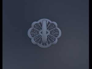 emeralds and diamonds luxury ring 3D Модель