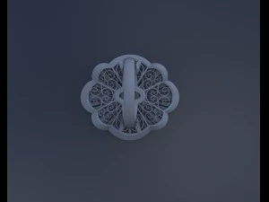 emeralds and diamonds luxury ring 3D Model
