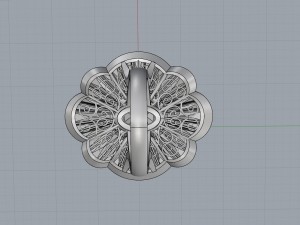 emeralds and diamonds luxury ring 3D Модель