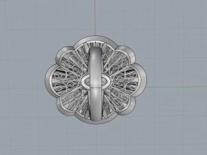 emeralds and diamonds luxury ring 3D Model