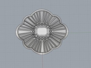 emeralds and diamonds luxury ring 3D Модель