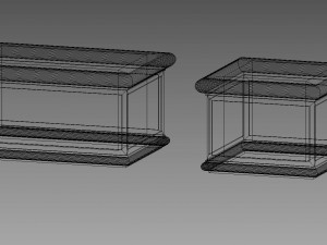 concrete planter 3D 模型
