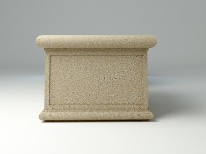 concrete planter 3D 模型