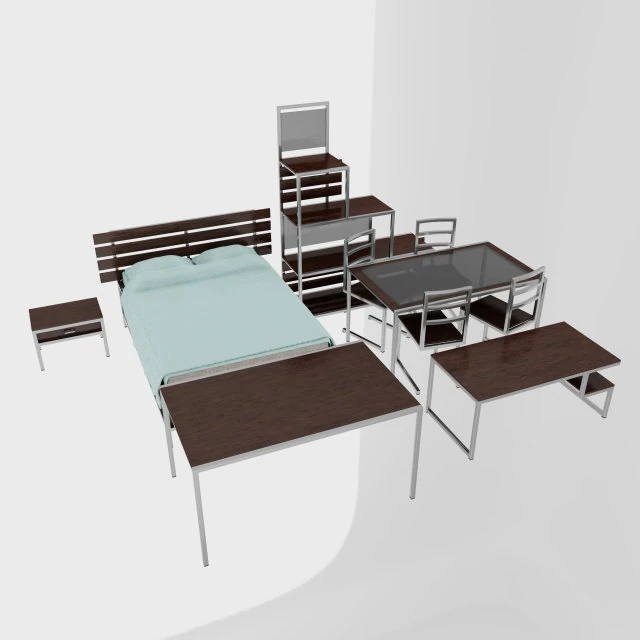 set of furniture nova 3D Model .c4d .max .obj .3ds .fbx .stl .blend 