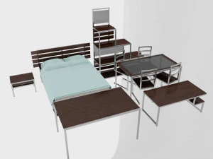 家具セット nova 3Dモデル