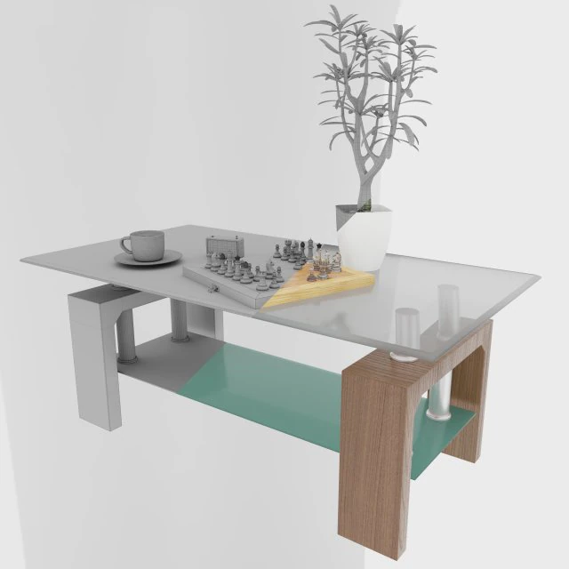 coffee table podium 3D Model .c4d .max .obj .3ds .fbx .stl .blend 