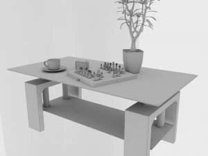 coffee table podium 3D Model